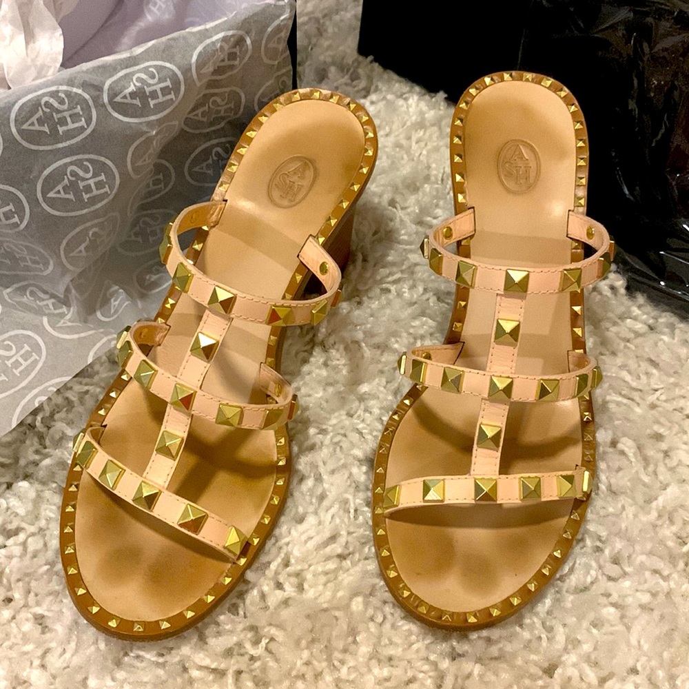 ASH STUDDED PLAYA SANDAL (Size 40)